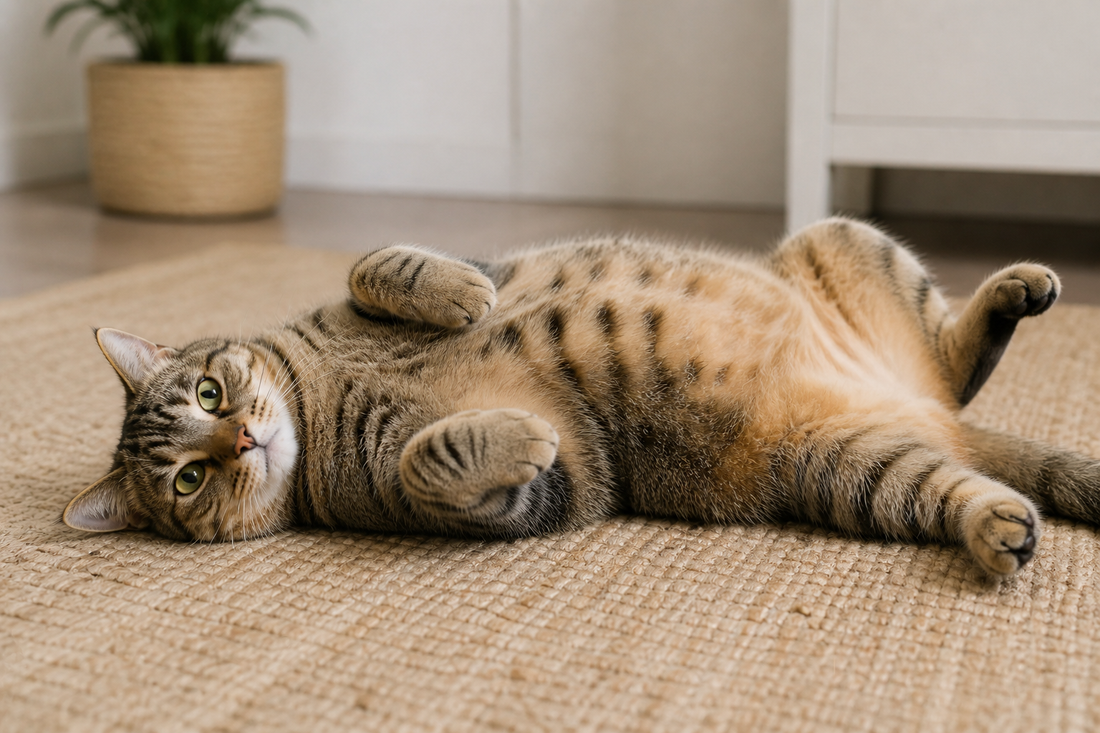 🐾 Warum Katzen ihren Bauch zeigen und warum man ihn trotzdem nicht anfassen sollte