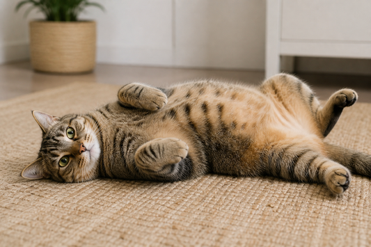🐾 Warum Katzen ihren Bauch zeigen und warum man ihn trotzdem nicht anfassen sollte